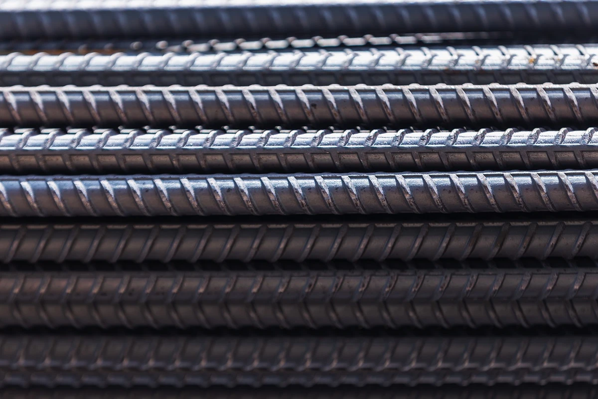closeup steel bars