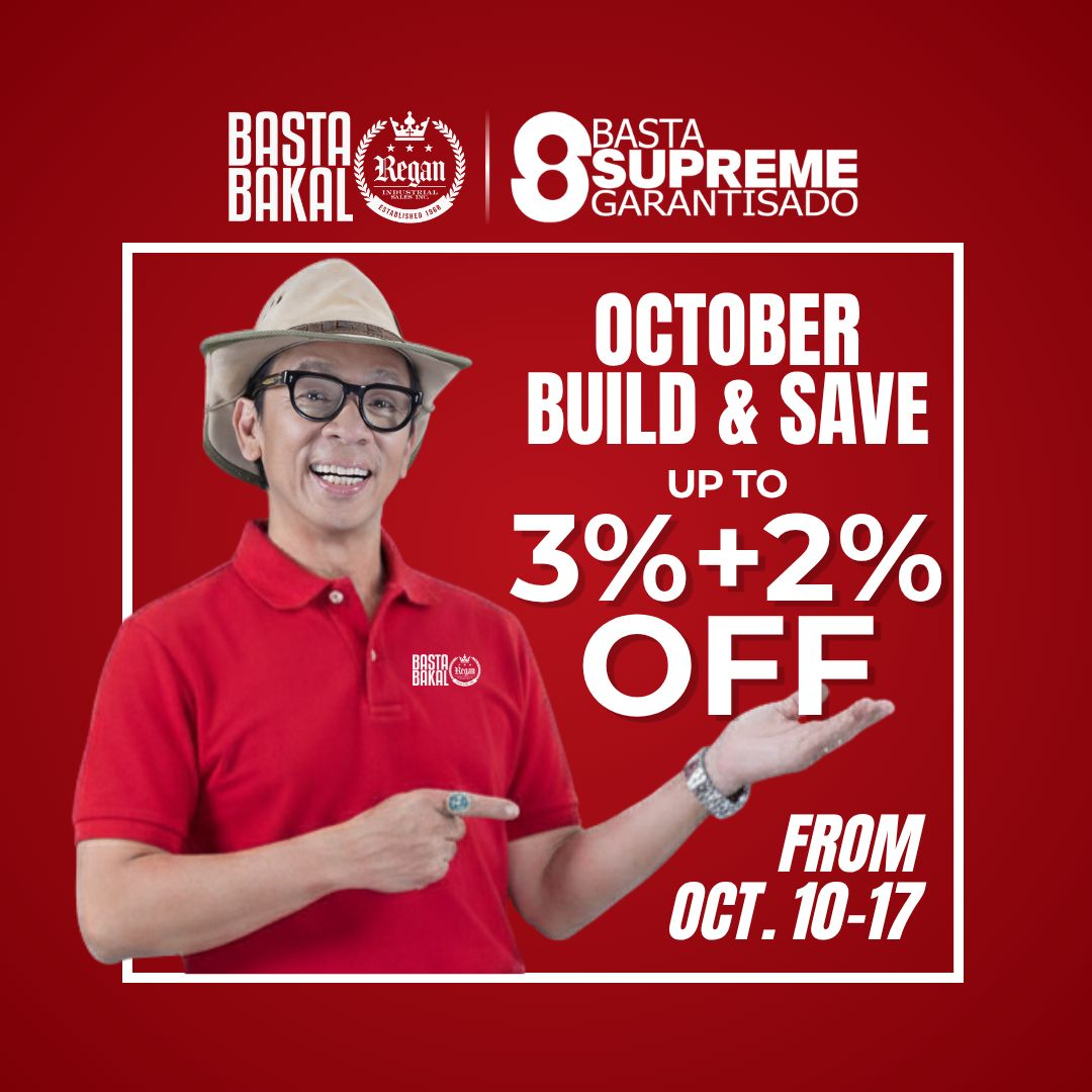 October Build & Save from Regan and Supreme: up to 3% + 2% off, October 10–17.