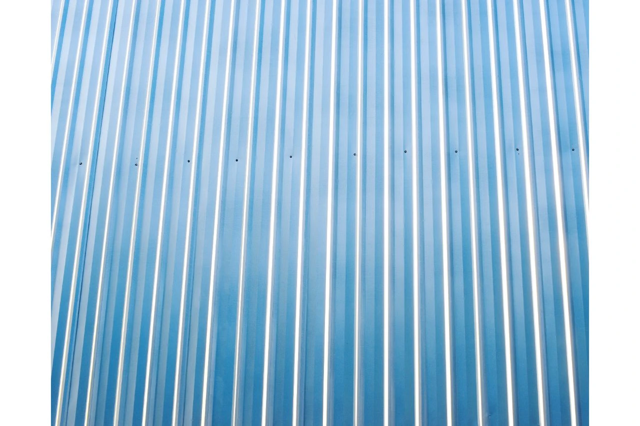 Corrugated metal roof