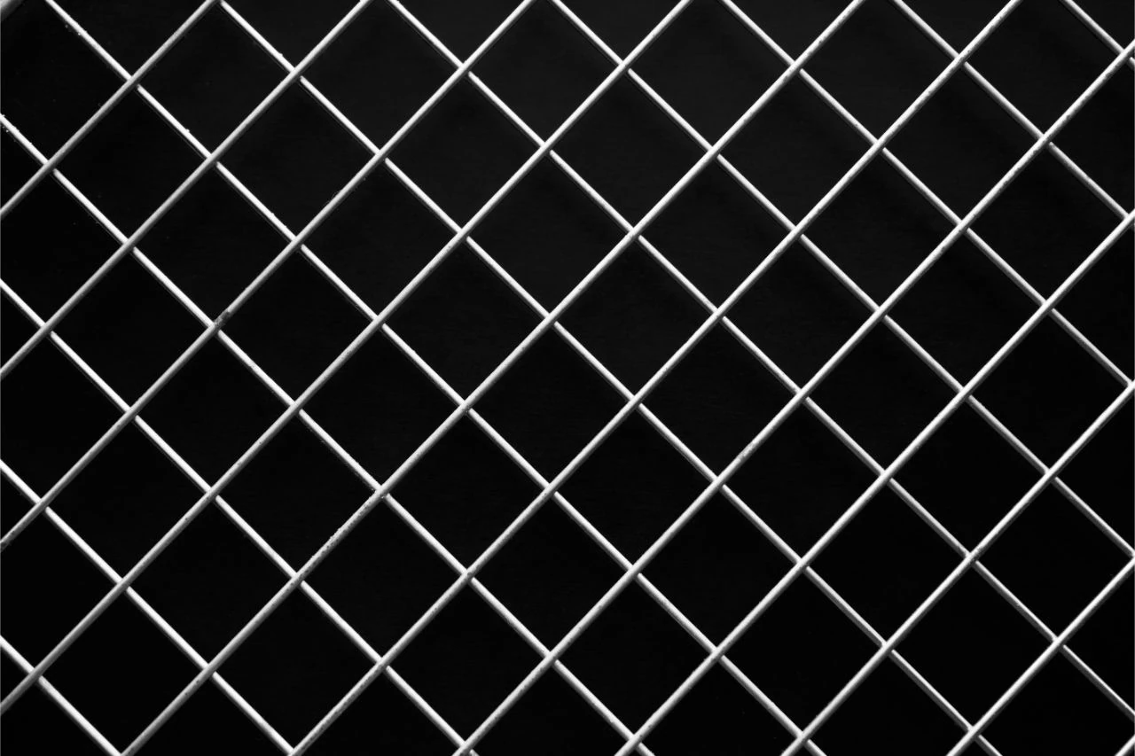Wire mech on black background