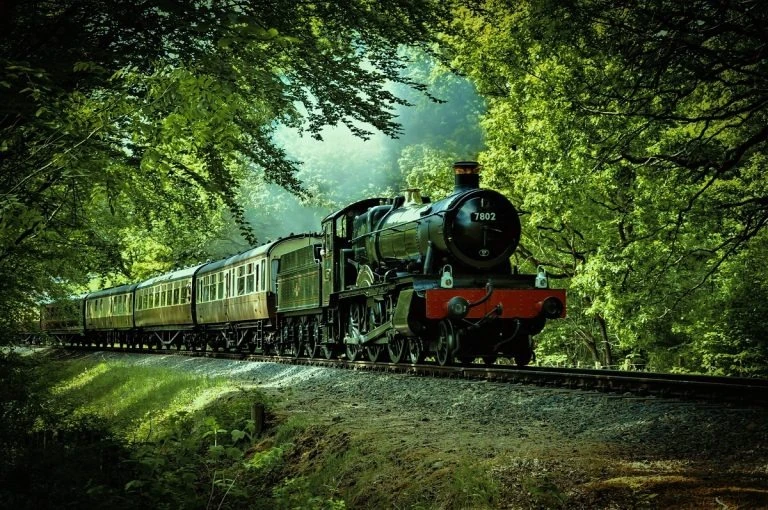 train on a railroad
